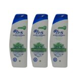 H&S champú 300 ml. Anticaspa menthol fresh aloe - Pack de 3 x 300 ml