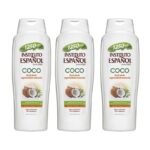 Gel de ducha Coco 0% parabenos botella 1250 ml - Pack de 3 x 1250 ml