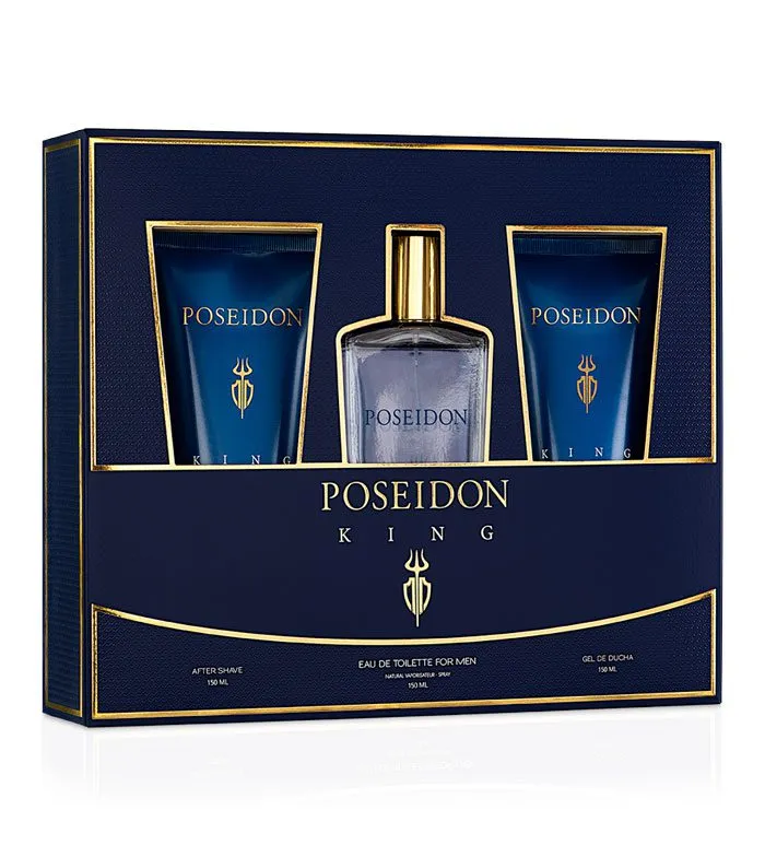 Poseidon King Men Eau De Toilette Spray 150ml Set 3 Piezas