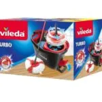 VILEDA - Easy Wring & Clean Turbo set de limpieza con fregona completa + cubo con escurridor
