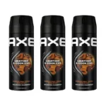 AXE Deodorant Bodyspray 150 ml. LEATHER & COOKIES - Pack de 3 x 150 ml