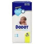 Dodot Sensitive Recién Nacido Talla 1 (44 uds)
