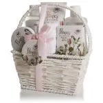 Set Baño en Cesta Blanca