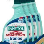 Sanytol – Limpiador Desinfectante Antical Baños, Elimina Bacterias, Hongos y Virus Sin Lejía, Perfume Eucaliptus - Pack de 4 x 750 ML = 3L