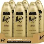 MAGNO Gold Exclusive | 550ML Gel de ducha cremoso y suave - Pack de 6 x 550ml (3.300ml) – Fragancia seductora – Ofrece cremosidad y suavidad