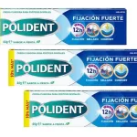Polident Fixation Forte【44g X3=132 g】Crema Fijadora para Prótesis Dentales, Fijación Fuerte, Protección frente a la entrada de Alimentos, sabor menta suave