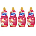 Asevi - Suavizante Asevi Sensations Pasión【PACK x4】 - Suavizante concentrado para la ropa - Fragancia a frutas y flores - 60 dosis