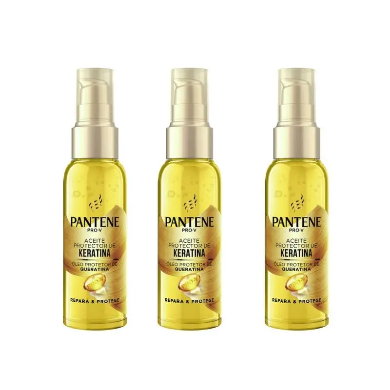 RO100264606 Pantene Pro-v Aceite Capilar Enriquecido con Argán, 100 ml - Pack de 3 x 100 ml - Imagen 1