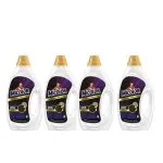 MICOLOR Gel Oscuros Intensos PACK AHORRO X4, Jabón líquido para lavadora con tecnología de reparación de fibras, Jabón para ropa 945 ML PACK X4