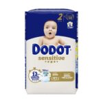 Dodot Pañales Bebé Sensitive Talla 2 (4-8 kg), 58 Pañales