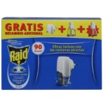 Raid Antimosquitos aparato eléctrico con recambio 2 recambios 45 ML Total 90 Noches