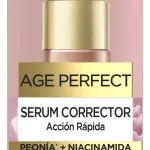 L'OREAL Age Perfect sérum corrector con peonía + niacinamida para rostro, cuello y manos dosificador 30 ml para pieles maduras