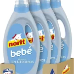 NORIT Bebé - Detergente Líquido para Ropa de Bebé | Pack de 4 Unidades de 1,125 L