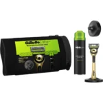 GILLETTE Labs Neceser Set de afeitado fácil y exfoliante en una sola pasada - Maquina Gold