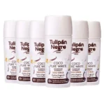 Desodorante Tulipán Negro Deo Stick Coco Pure White Pack 6x60 ml
