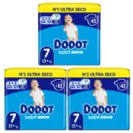 Dodot Bebé Seco Pañales Talla 7 (15-24kg) Caja de 129 Pañales