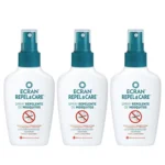 Ecran Repel Care, Spray Repelente de Mosquitos sin Alcohol - Spray Antimosquitos con Hasta 6 Horas de Protección - Ideal para Toda la Familia - Formato Viaje de 100 ml - Pack de 3 x 100 ml